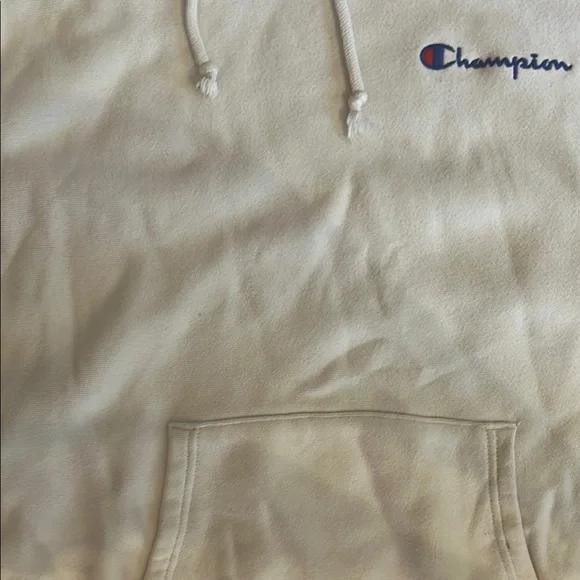 Champion White Short Sleeve Hoodie